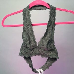 Free People Lace Halter Bra